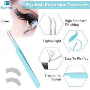 Eyelash Extension Tweezer Set, 2-Piece Professional Lash Tools Custom Logo Use For Extension Eyelash Tweezers - Product Image 4
