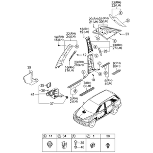 Repuestos y Accesorios para Autos y Camionetas Sorento Nuevos 0K53A68114FC - Product Image 2