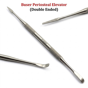 Elevador periostal para implantes dentales con punta afilada, instrumento quirúrgico retractor de tejido para cirugía oral, procedimientos periodontales y óseos - Product Image 1
