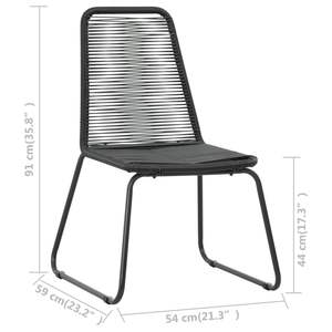 Ensemble de 2 chaises de salle à manger noires - Product Image 4
