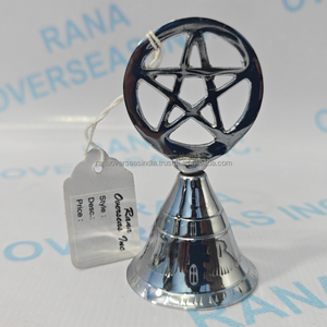 Eco Friendly Metal Pentagram Brass <b>Hand</b> Bell Decorative Ritual Bell for Home Altar Decor Meditation Spiritual Gift - Product Image 4