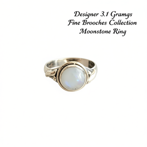 Designer 3.1 Grams Fine Brooches Collection Moonstone <b>Ring</b> - Product Image 3