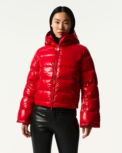 Premium Puffer <b>Women</b>’s Solid Shiny <b>Jacket</b> For Winter Custom Wear For <b>Women's</b> Windproof <b>Zipper</b> Closure Side Pocket Coat - Product Image 1