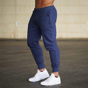 Custom Logo Blank Skinny Cotton Jogger Running Sports Blank Sweatpants Trousers for Men's - Product Image 3