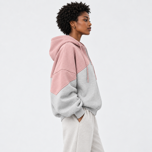 <b>Women</b> Full Zip <b>Hoodie</b> Made With Premium Fabric Breathable Comfort Smooth <b>Zipper</b> Closure Durable Quality Relaxed Fit OEM Support - Product Image 4