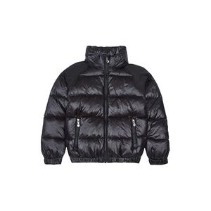 Veste d'hiver pour femme personnalisée par le fabricant OEM, matelassée brillante, respirante, en denim imperméable, avec rembourrage en coton et capuche - Product Image 5