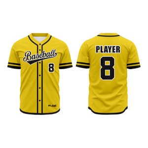 Derniers modèles de maillots de baseball et de softball, 100% polyester, manches courtes, col en V, respirant, anti-humidité, séchage rapide, antibactérien - Product Image 3