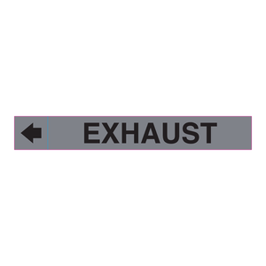 ป้ายติดท่อไอเสีย Brady Exhaust Plenum Duct ขนาด 2.25 นิ้ว สูง x 16 นิ้ว กว้าง พร้อมกาวติดทนทานสำหรับการระบุระบบ HVAC - Product Image 3