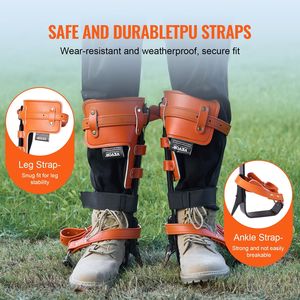 1 Paio di Ramponi in Acciaio Legato per Arrampicata su Alberi, Capacità di Carico 350 libbre, Attrezzatura da Arrampicata con Protezione per Ramponi, Equipaggiamento e Accessori per Arrampicata - Product Image 4