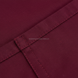 Ensemble de blouses médicales unisexes bordeaux à col en V et pantalon droit – Uniforme d'infirmière pour hôpital – Personnalisation OEM en gros - Product Image 6