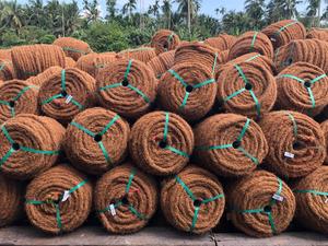 Blue Lotus Coconut Coir Fiber Eco-Friendly <b>Raw</b> Craft Twine 100-1000 Metters Filling <b>Material</b> for <b>Packaging</b> and DIY Projects - Product Image 2