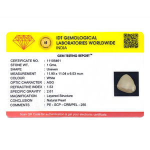 Handcrafted 5 Carat Keshi Pearl Loose Gemstone for Fine Jewelry - Product Image 4
