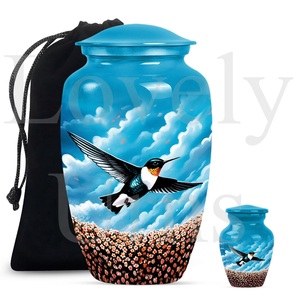 Urna Conmemorativa para Cenizas de Humming Bird, Urnas Funerarias Decorativas para Hombres Adultos, Tributo Conmemorativo - Product Image 4