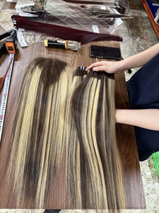 Vente en gros faisceaux droits d'os de couleurs mélangées cheveux humains bruts vietnamiens pour les têtes d'entraînement pour les femmes noires modèles féminins - Product Image 5