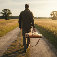 Housse de chasse en cuir imperméable avec fermeture éclair, design extérieur personnalisé, étiquette personnalisée, capacité 20-36L, poignée souple, motif losanges, vente en gros