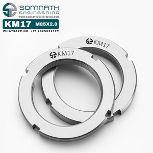 Écrou de blocage DIN 981 KM17 pour usage industriel intensif CLASSE 4, auto-serrant, entièrement fileté, droite, pour roulement, 16 mm, vis CNC - Product Image 3