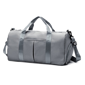 OARH INT INDUSTRY MAS-2327 Travel Gym Duffel Bag 30-40L 600D ผ้าใบสีเบจสายสะพายไหล่หลายช่อง - Product Image 1
