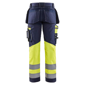 Outdoor Unisex Safety Pants <b>Waterproof</b> Elastic Hiking Hunting Trousers Casual Multi-Pocket <b>Work</b> Plus Size High Visibility - Product Image 5