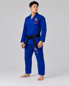 OEM Service Martial Arts Karate Uniform Polyester/Cotton Jiu Jitsu Lightweight Breathable Fighting Use Custom Front High Quality - Product Image 4