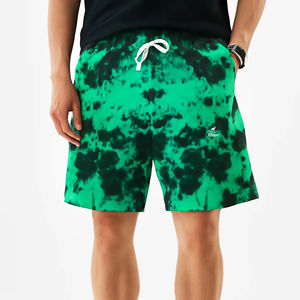 Shorts de Yoga para Mujer, de Cintura Alta, Elásticos, Transpirables, Sin Costuras, con Efecto Tie Dye en Color Contrastante, Absorbentes de Sudor - Product Image 1