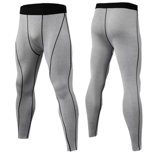 Customized High Quick Dry Breathable Elastic Waist <b>Plus</b> <b>Size</b> <b>Yoga</b> Leggings Men Sublimation Compression Workout Gym Tights - Product Image 2
