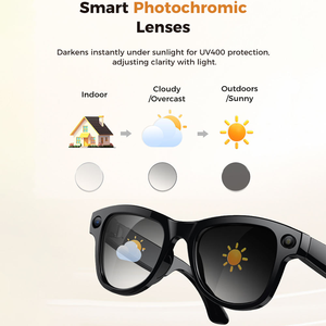 แว่นตาอัจฉริยะ M02 กล้อง 8MP พร้อมกล่องชาร์จ บันทึกวิดีโอ 1080P กันน้ำ IP54 ควบคุมผ่านแอพ ถ่ายโอนภาพและวิดีโอผ่าน WiFi - Product Image 3