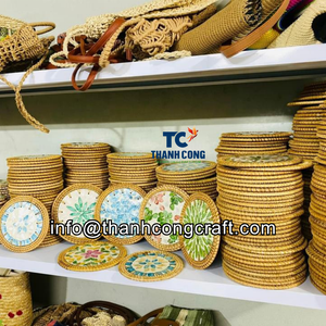 Posavasos RATTAN + Posavasos de nácar de Vietnam-Proveedor mayorista de alta calidad OEM ODM Diseño personalizado - Product Image 5