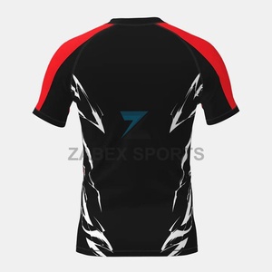 เสื้อรัดกล้ามเนื้อสำหรับผู้ชาย MMA Grappling Rashguard ผ้ายืดด้านหน้า น้ำหนักเบา ผลิตจากผ้าสแปนเด็กซ์/โพลีเอสเตอร์ - Product Image 4