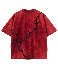 เสื้อยืดโอเวอร์ไซส์ทรงวินเทจสำหรับผู้ชาย แบรนด์ส่วนตัว ผ้าฝ้าย 100% พิมพ์ลาย DTG คอกลม แขนปกติ - Product Image 6