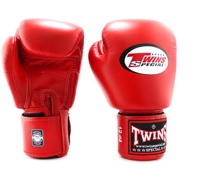 Gants de boxe sur mesure pour jumeaux, qualité supérieure, cuir de vachette véritable, couleur rouge, pour adultes - Product Image 4