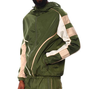 ชุดวอร์มผู้ชายแบบมีโลโก้สั่งทำพิเศษ เสื้อแจ็คเก็ตกันลม ไนลอนกันลม ชุดวอร์มสำหรับผู้ชาย - Product Image 2