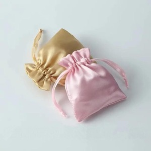 Custom Satin Gift Bag Reusable <b>Drawstring</b> Packaging Pouch for Luxury Brands Wedding Gifts and Promotional Products - Product Image 4
