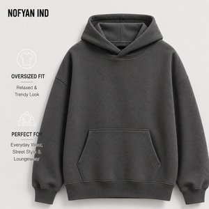 Sweat à capuche streetwear pour homme, coupe oversize décontractée, manches longues, 100% coton, séchage rapide, respirant, mode hiver, chaud, pour l'extérieur - Product Image 3
