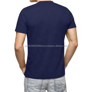 Camiseta Azul de Manga Larga, Estilo Casual Elegante, Servicio OEM al por Mayor, Alta Calidad, 100% Algodón, Ecológica, Impresión Personalizada, Tallas Grandes - Product Image 2