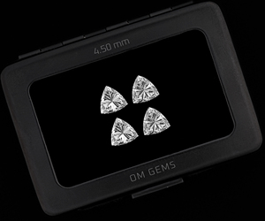 Diamant de laboratoire CVD de 4,5 mm taille trillion, en vrac, pour la fabrication de bijoux, diamant synthétique de haute qualité, approvisionnement en gros - Product Image 3