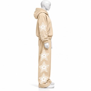 Chándal de nailon grueso con capucha y cordón de ajuste, reflectante, de secado rápido, personalizado OEM, para hombre, talla grande - Product Image 5