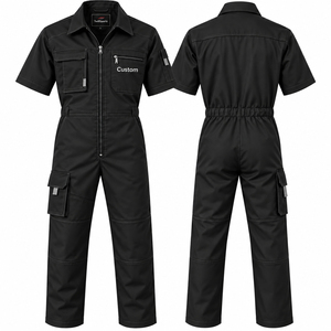 Combinaison de travail à manches courtes pour homme TwillSports, en coton respirant, uniforme de protection pour la construction et la réparation - Product Image 1