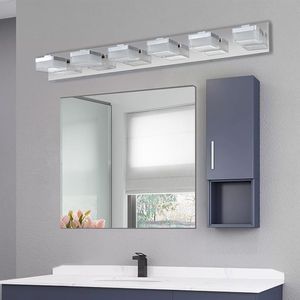 Modern 6-<b>Light</b> Chrome LED <b>Vanity</b> <b>Mirror</b> <b>Light</b> Fixture for Bathrooms and Makeup Tables W1340110610/L2016 Same Product Category - Product Image 3