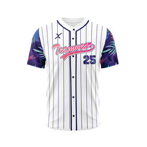Conjuntos de Camisetas de Béisbol y Baloncesto Personalizadas con Impresión 3D, Spandex/Poliéster, Manga Corta, Elásticas en Cuatro Direcciones, Transpirables, que Absorben el Sudor, de Secado Rápido - Product Image 1