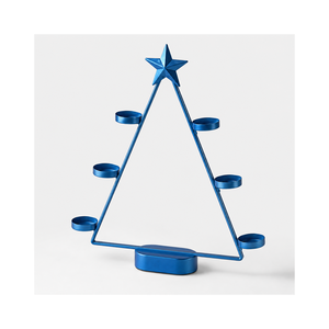 Porte-bougie élégant en métal blanc, design avantageux, support à bougie, décoration de la maison, décoration de table, cadeau de fête, cadeau de mariage - Product Image 6