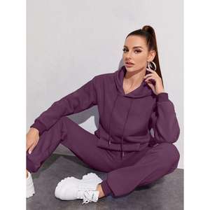 Conjunto Deportivo Estilo Americano para Mujer, Tallas Grandes, Ropa de Gimnasio, Personalizable con Logotipo, 100% Algodón, Transpirable, de Secado Rápido - Product Image 4