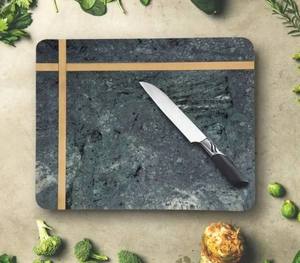 Planche à découper en marbre de haute qualité, planche à découper pour légumes en marbre vert, planche de service pour charcuterie - Product Image 1