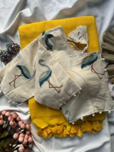 Blusa Tradicional India de Algodón Khadi para Mujer, Marca Saurya Life Style, de Secado Rápido, Informal, Fabricada en Surat - Product Image 5