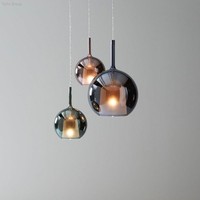 Lustre ovale en verre postmoderne italien YH, multi-têtes LED à intensité variable, 110V-240V, angle de faisceau 45°, blanc chaud, installation facile