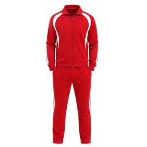 Custom Sport Tracksuits for Men Fleece Athletic Training Set Zip Jacket Jogger <b>Pants</b> Wholesale Gym Wear Manufacturer OEM Factory - Product Image 1