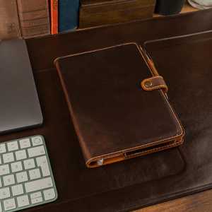 Porte-carnet en cuir pour bureau, couverture de journal rechargeable, étui d'écriture, Premium NBC-0094 - Product Image 1
