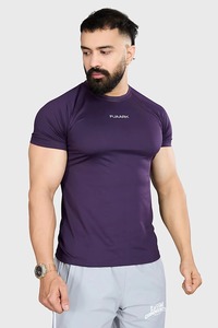 mens compression shirt gym fitness athletic wear quick dry stretch fabric training workout tee activewear supplier - Product Image 2