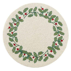 FLORAL DESIGN Eco-Friendly Handmade Customizable Glass Beaded Modern Traditional Stylish Embroidery Decorative Dining <b>Table</b> <b>Matt</b> - Product Image 1