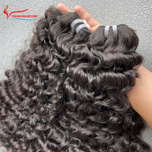 Extensions de cheveux vierges bruts, cheveux bouclés birmans, couleur naturelle, mèches de 14 à 26 pouces, prêtes à être expédiées. - Product Image 5