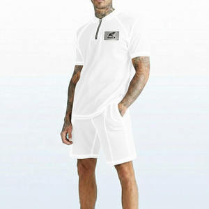 ชุดวอร์มกีฬาฤดูร้อนแบบสั่งพิมพ์ลายสำหรับผู้ชาย ชุดคู่ แห้งเร็ว ระบายเหงื่อได้ดี เสื้อยืดแขนสั้น กางเกงขาสั้น เนื้อผ้านุ่ม สวมใส่สบาย - Product Image 4